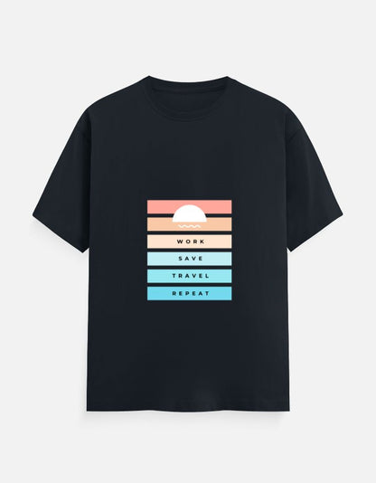Classic Tee | Work Save Travel Repeat - Travel Apparel - Khojo Store
