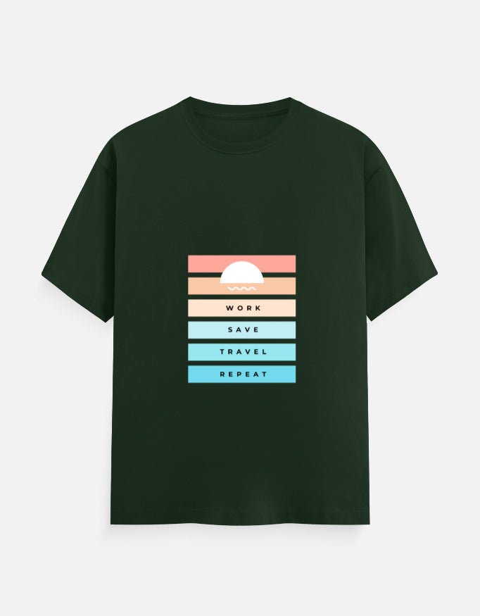 Classic Tee | Work Save Travel Repeat - Travel Apparel - Khojo Store
