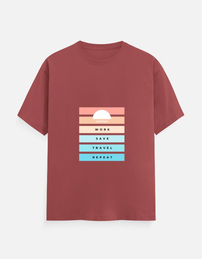 Classic Tee | Work Save Travel Repeat - Travel Apparel - Khojo Store