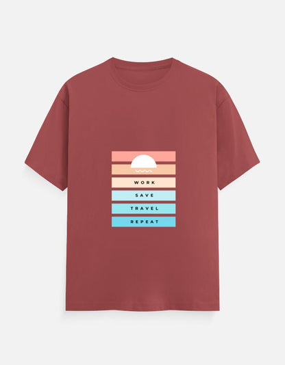 Classic Tee | Work Save Travel Repeat - Travel Apparel - Khojo Store