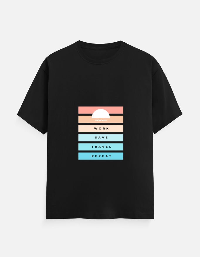 Classic Tee | Work Save Travel Repeat - Travel Apparel - Khojo Store