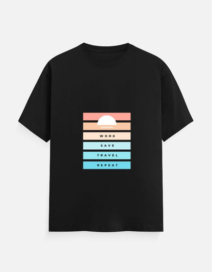 Classic Tee | Work Save Travel Repeat - Travel Apparel - Khojo Store