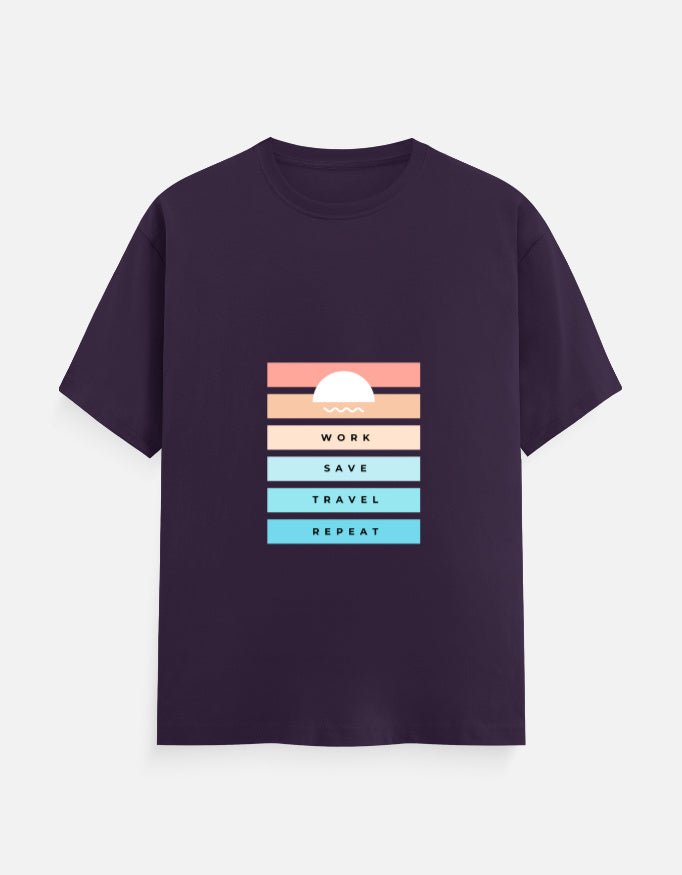 Classic Tee | Work Save Travel Repeat - Travel Apparel - Khojo Store