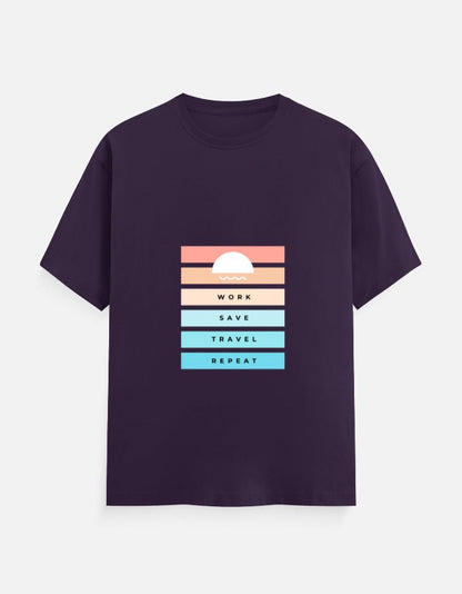 Classic Tee | Work Save Travel Repeat - Travel Apparel - Khojo Store