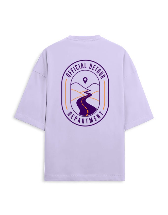 Detour Department Oversized Terry Tee – Travel Graphic T-Shirt | Khojo - Travel Apparel - Khojo Store