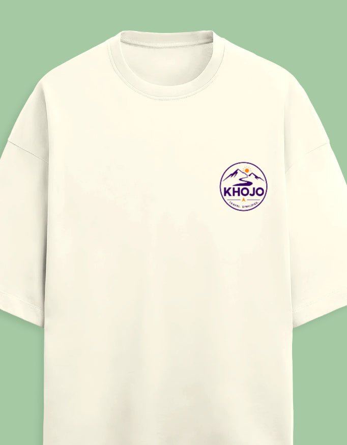 Detour Department Oversized Terry Tee – Travel Graphic T-Shirt | Khojo - Travel Apparel - Khojo Store
