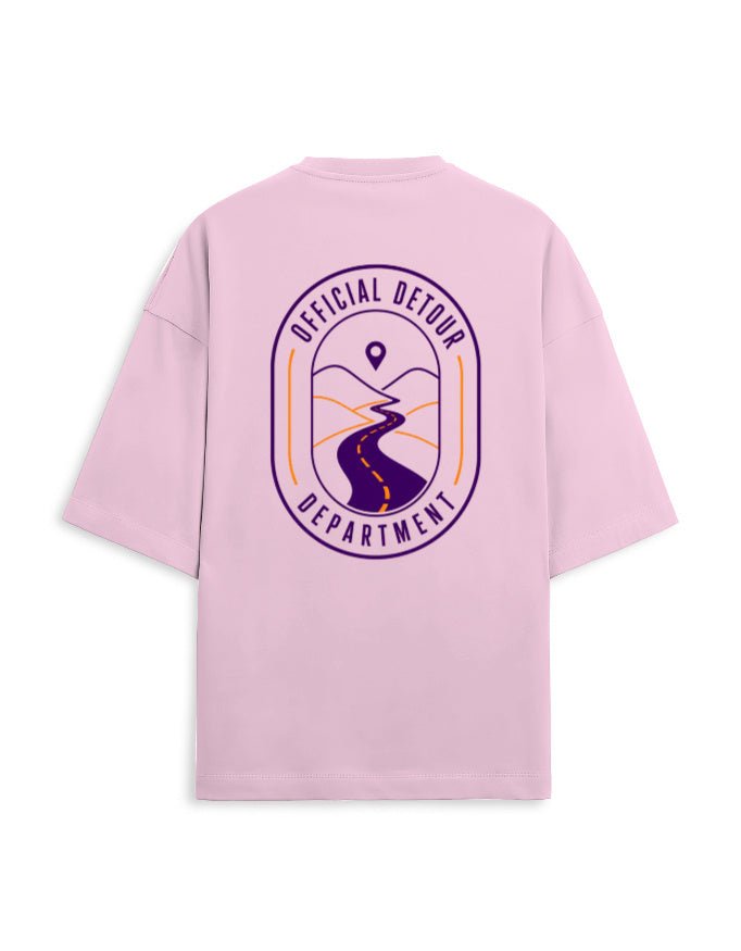 Detour Department Oversized Terry Tee – Travel Graphic T-Shirt | Khojo - Travel Apparel - Khojo Store