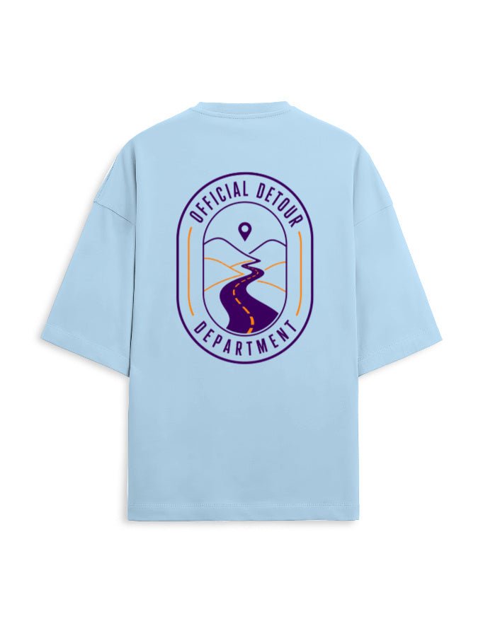Detour Department Oversized Terry Tee – Travel Graphic T-Shirt | Khojo - Travel Apparel - Khojo Store