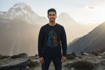 Half Spiritual Half Warrior Travel Sweatshirt | Khojo - Travel Apparel - Khojo Store