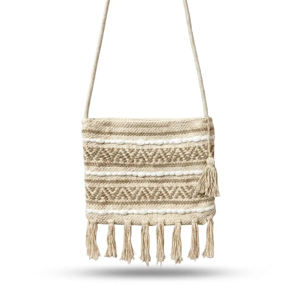 Handloom Sling Bag for Travel, Shopping & Daily Use | Khojo - Handloom Bags - Khojo Store