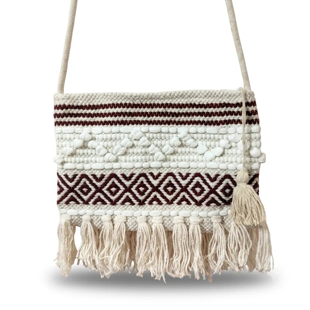 Handloom Sling Bag for Travel, Shopping & Daily Use | Khojo - Handloom Bags - Khojo Store