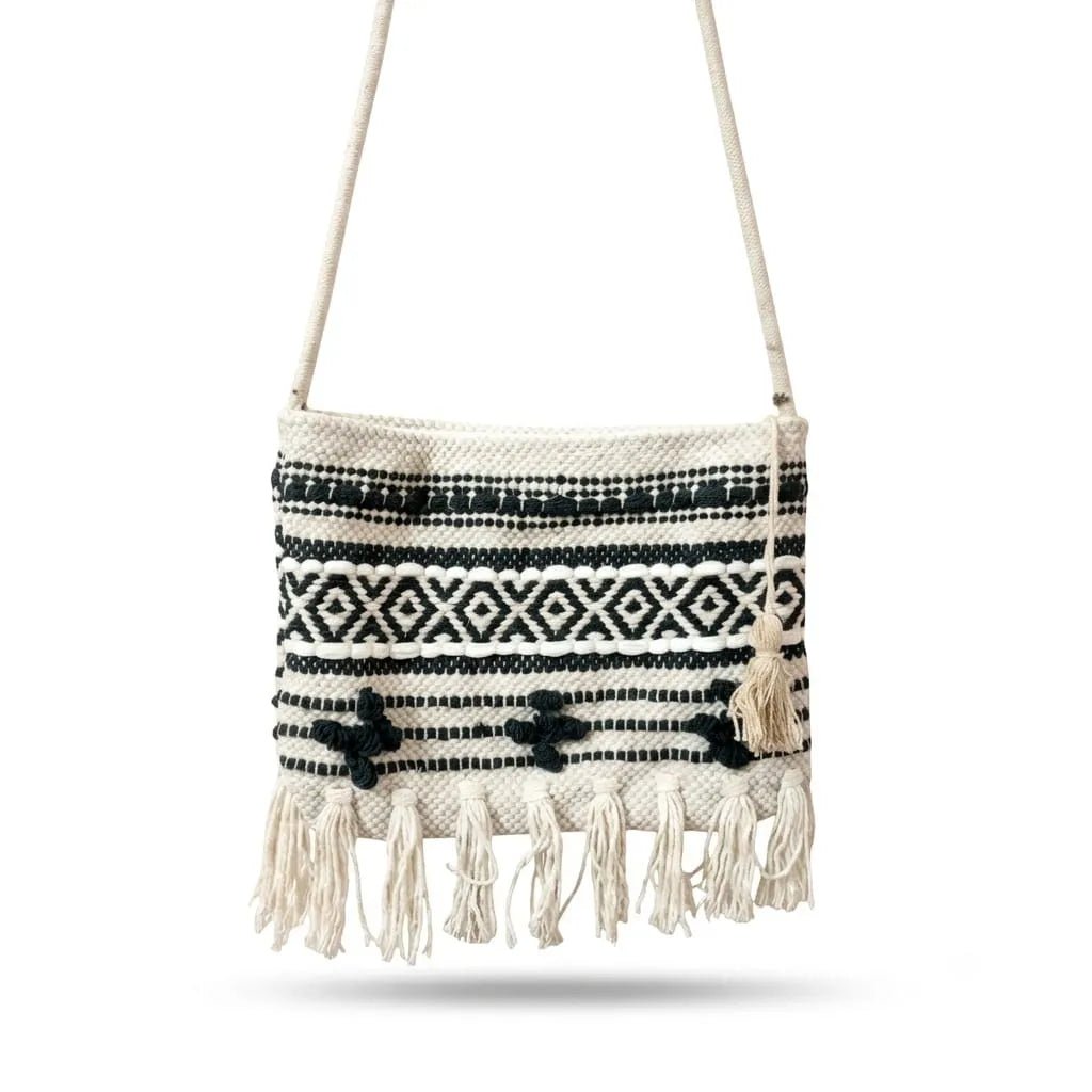 Handloom Sling Bag for Travel, Shopping & Daily Use | Khojo - Handloom Bags - Khojo Store