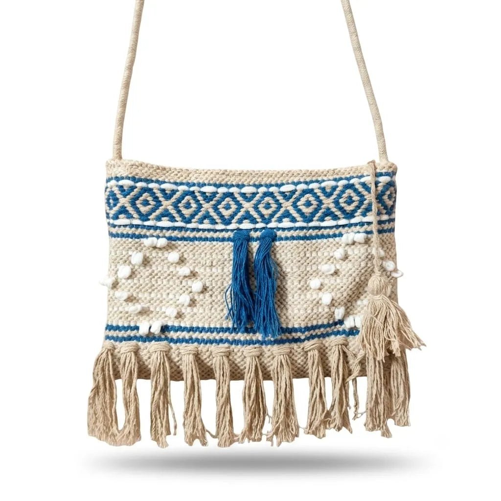 Handloom Sling Bag for Travel, Shopping & Daily Use | Khojo - Handloom Bags - Khojo Store