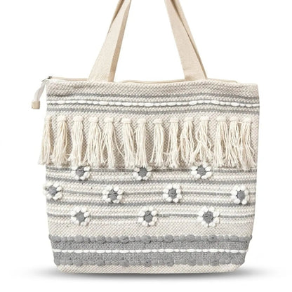 Handloom Tote Bag for Shopping & Travel | Khojo - Handloom Bags - Khojo Store