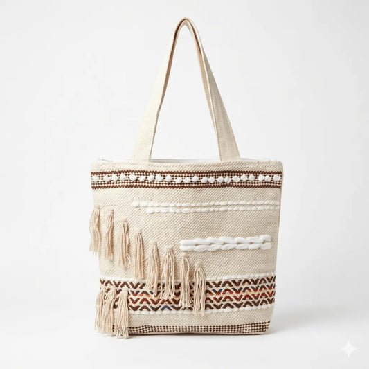 Khojo Handloom Tote Bag side view
