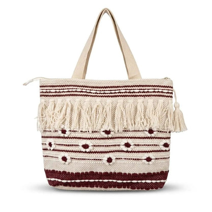 Handloom Tote Bag for Shopping & Travel | Khojo - Handloom Bags - Khojo Store