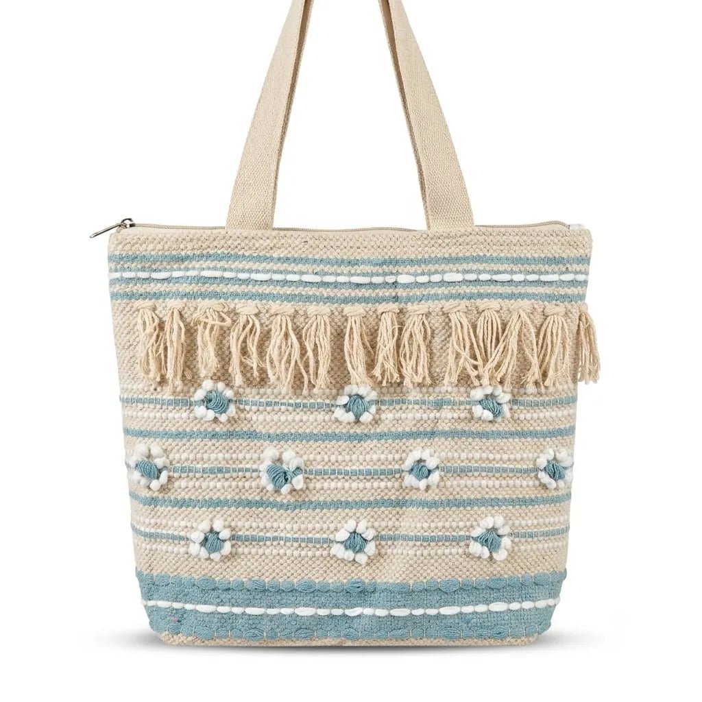 Handloom Tote Bag for Shopping & Travel | Khojo - Handloom Bags - Khojo Store