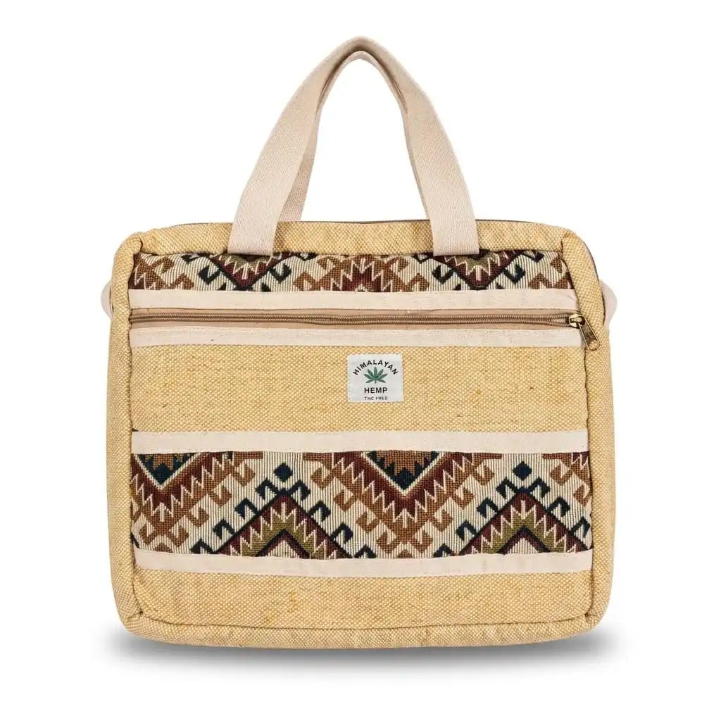 Hemp 16 Inch Laptop Bag for Work, Travel & Daily Use | Khojo - Hemp Bags - Khojo Store