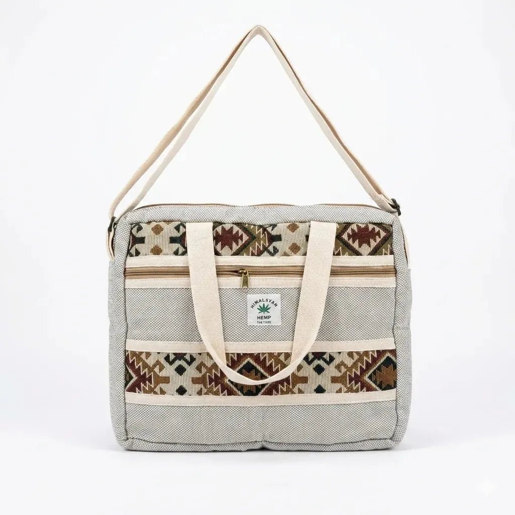 Hemp 16 Inch Laptop Bag for Work, Travel & Daily Use | Khojo - Hemp Bags - Khojo Store