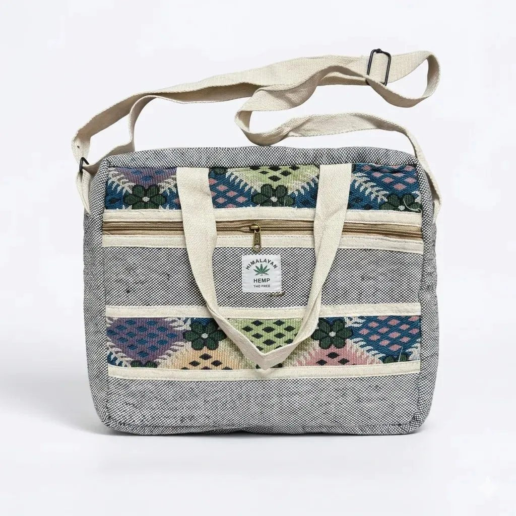 Hemp 16 Inch Laptop Bag for Work, Travel & Daily Use | Khojo - Hemp Bags - Khojo Store
