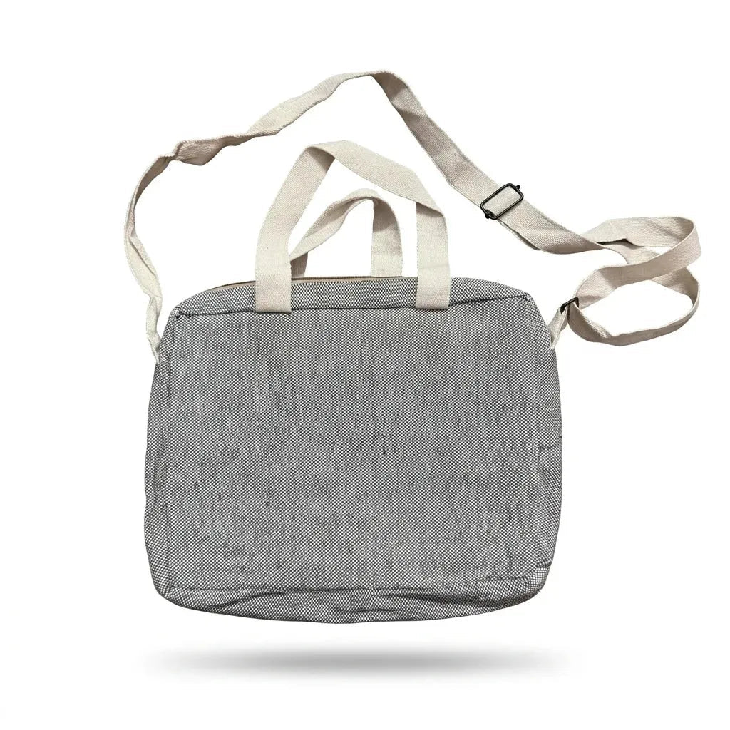 Hemp 16 Inch Laptop Bag for Work, Travel & Daily Use | Khojo - Hemp Bags - Khojo Store