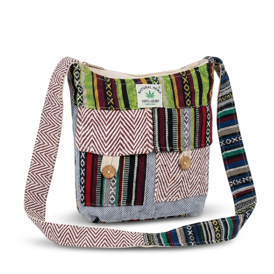 Sustainable hemp jhola bag for conscious travelers in India by Khojo