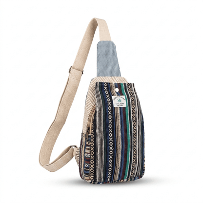 Hemp Cross Body Bag for Travel | Khojo - Hemp Bags - Khojo Store