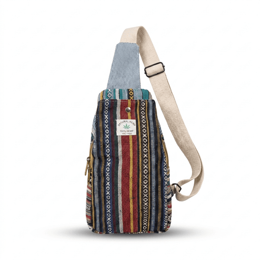 Hemp Cross Body Bag for Travel | Khojo - Hemp Bags - Khojo Store