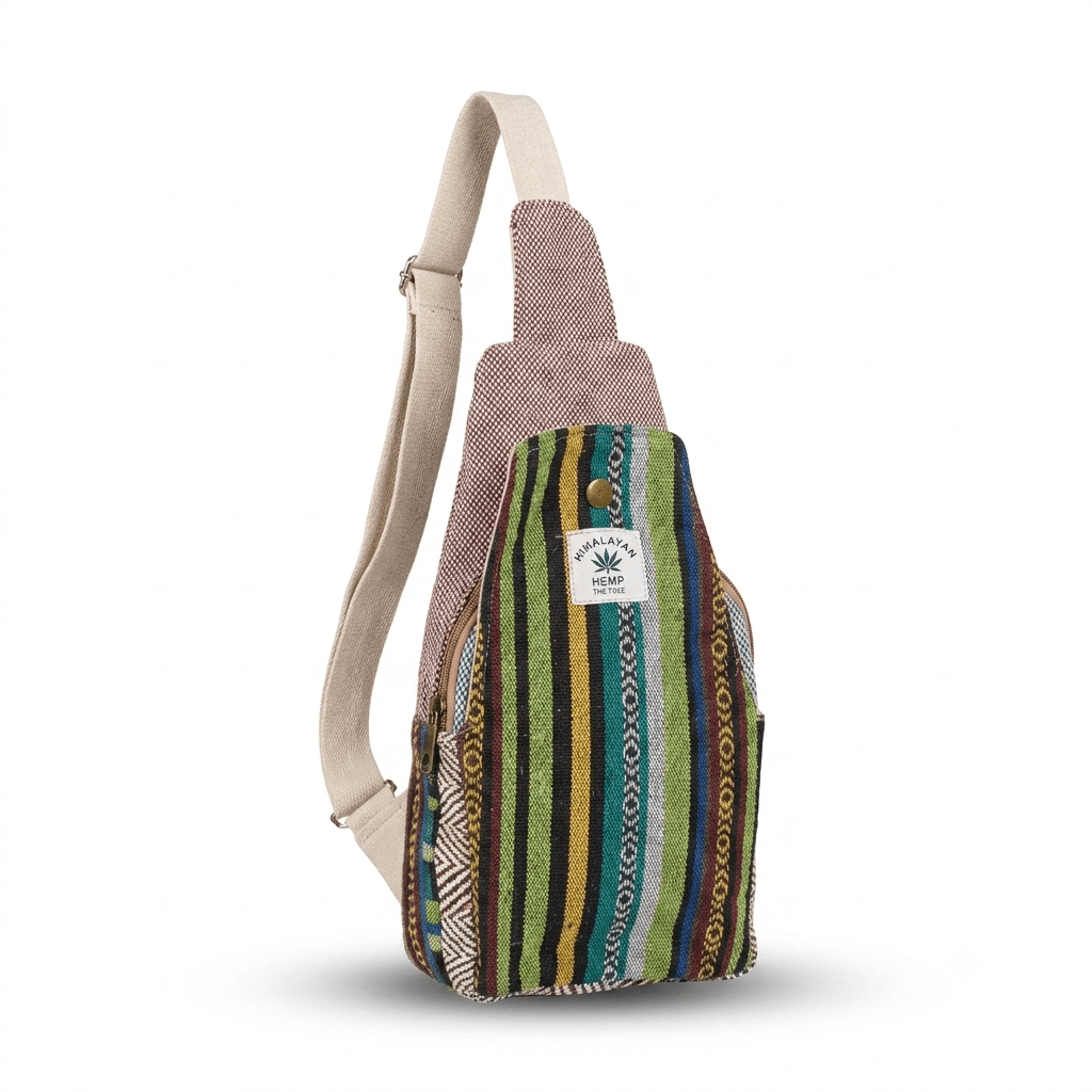 Hemp Cross Body Bag for Travel | Khojo - Hemp Bags - Khojo Store