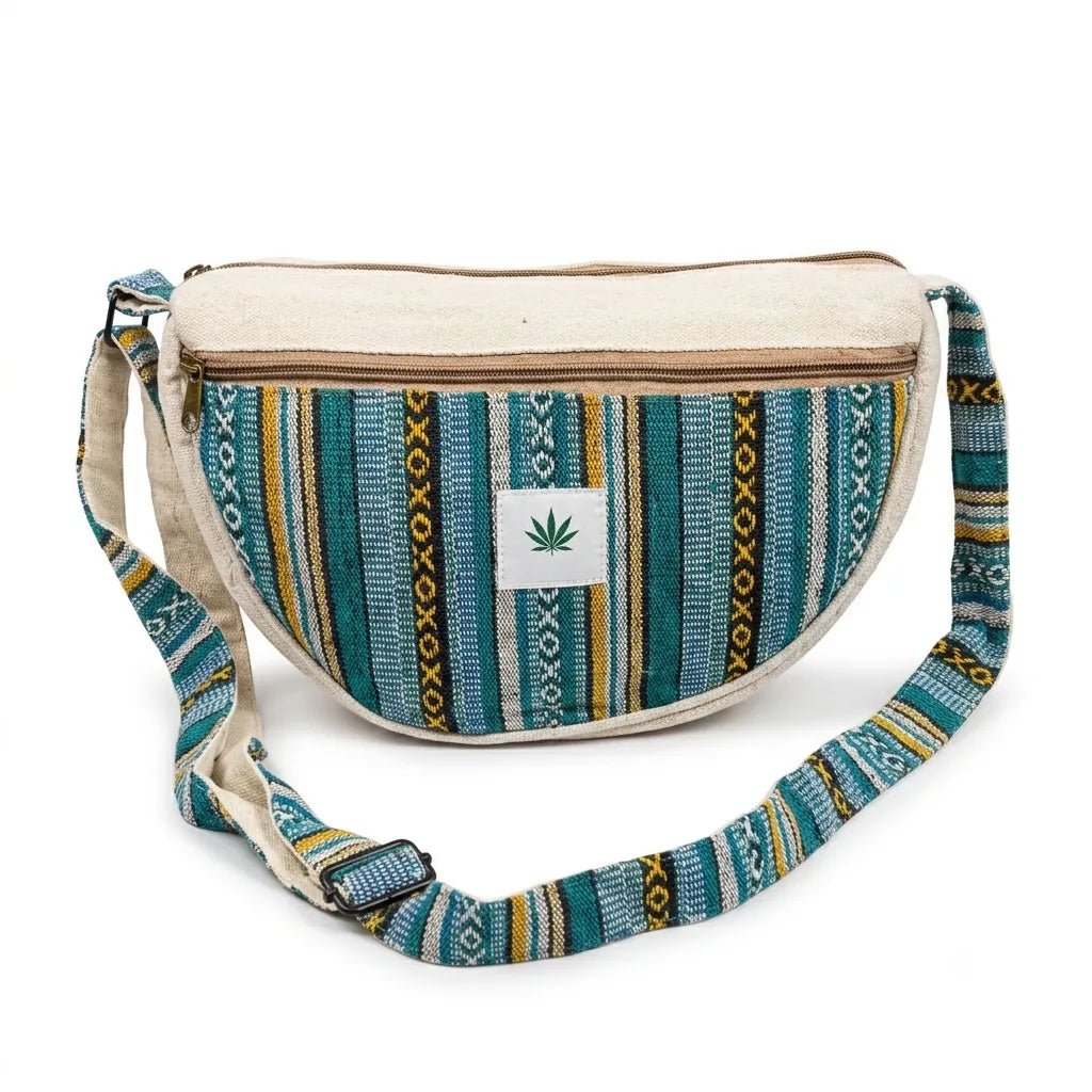 Hemp Drift Boat Bag full zip closure running across the wide top opening