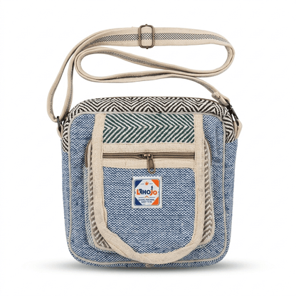 Hemp Hululu Sling Bag for Travel | Multicolor | Khojo - Hemp Bags - Khojo Store