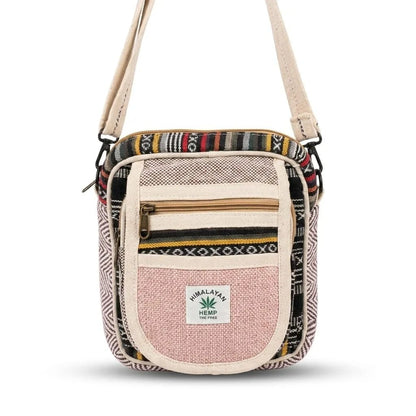 Hemp Hululu Sling Bag for Travel | Multicolor | Khojo - Hemp Bags - Khojo Store