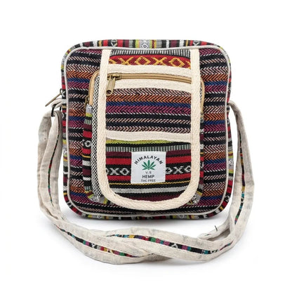 Hemp Hululu Sling Bag for Travel | Multicolor | Khojo - Hemp Bags - Khojo Store