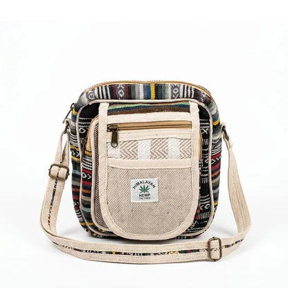 Hemp Hululu Sling Bag for Travel | Multicolor | Khojo - Hemp Bags - Khojo Store