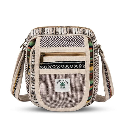 Hemp Hululu Sling Bag for Travel | Multicolor | Khojo - Hemp Bags - Khojo Store