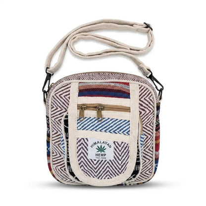 Hemp Hululu Sling Bag for Travel | Multicolor | Khojo - Hemp Bags - Khojo Store
