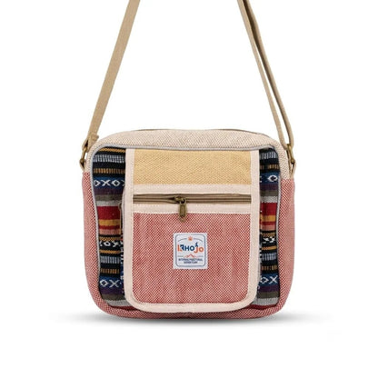 Hemp Hululu Sling Bag for Travel | Multicolor | Khojo - Hemp Bags - Khojo Store