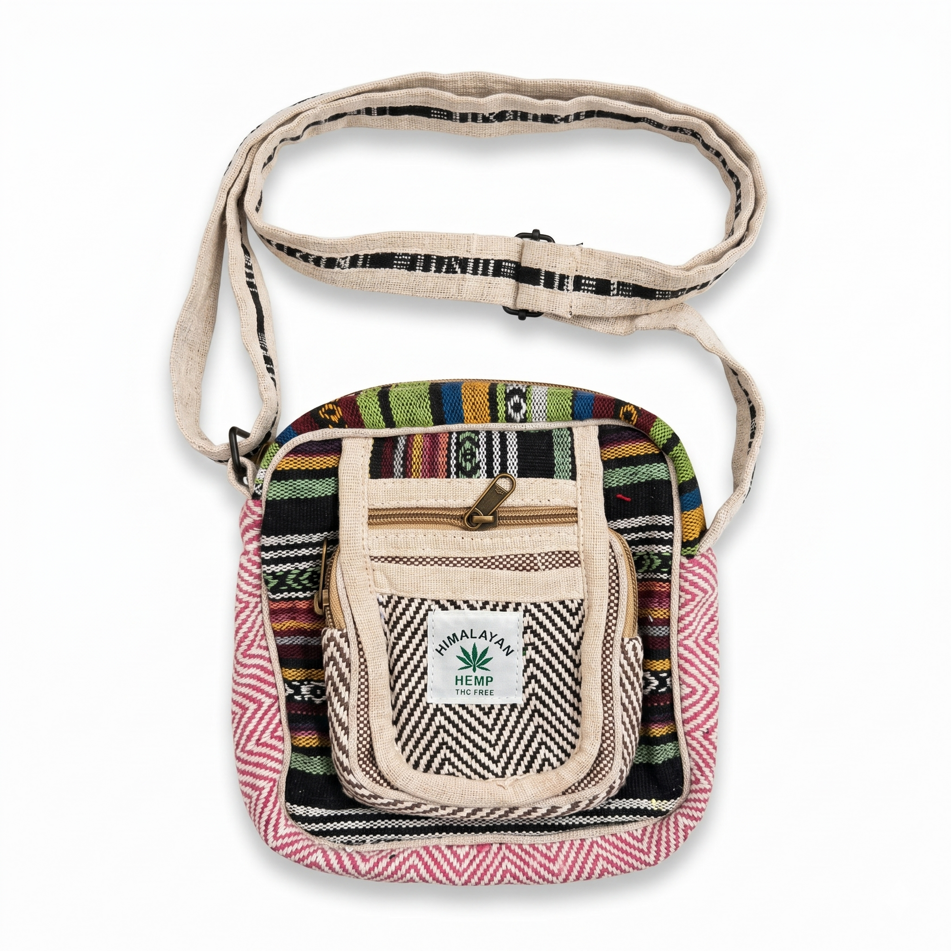 hemp-sling-bag-multicolor-handwoven-travel-india-khojo