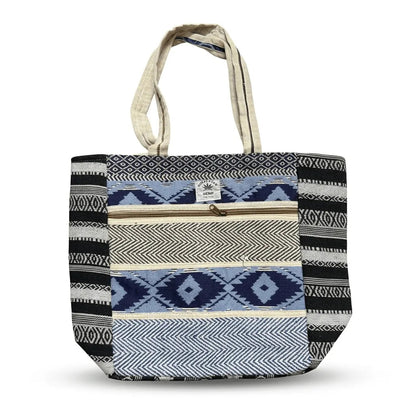 Hemp Multicolor Tote Bag for Conscious Travelers | Khojo - Hemp Bags - Khojo Store