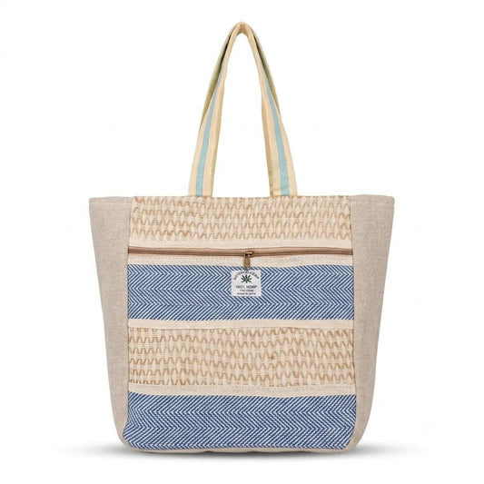 Hemp Multicolor Tote Bag for Conscious Travelers | Khojo - Hemp Bags - Khojo Store
