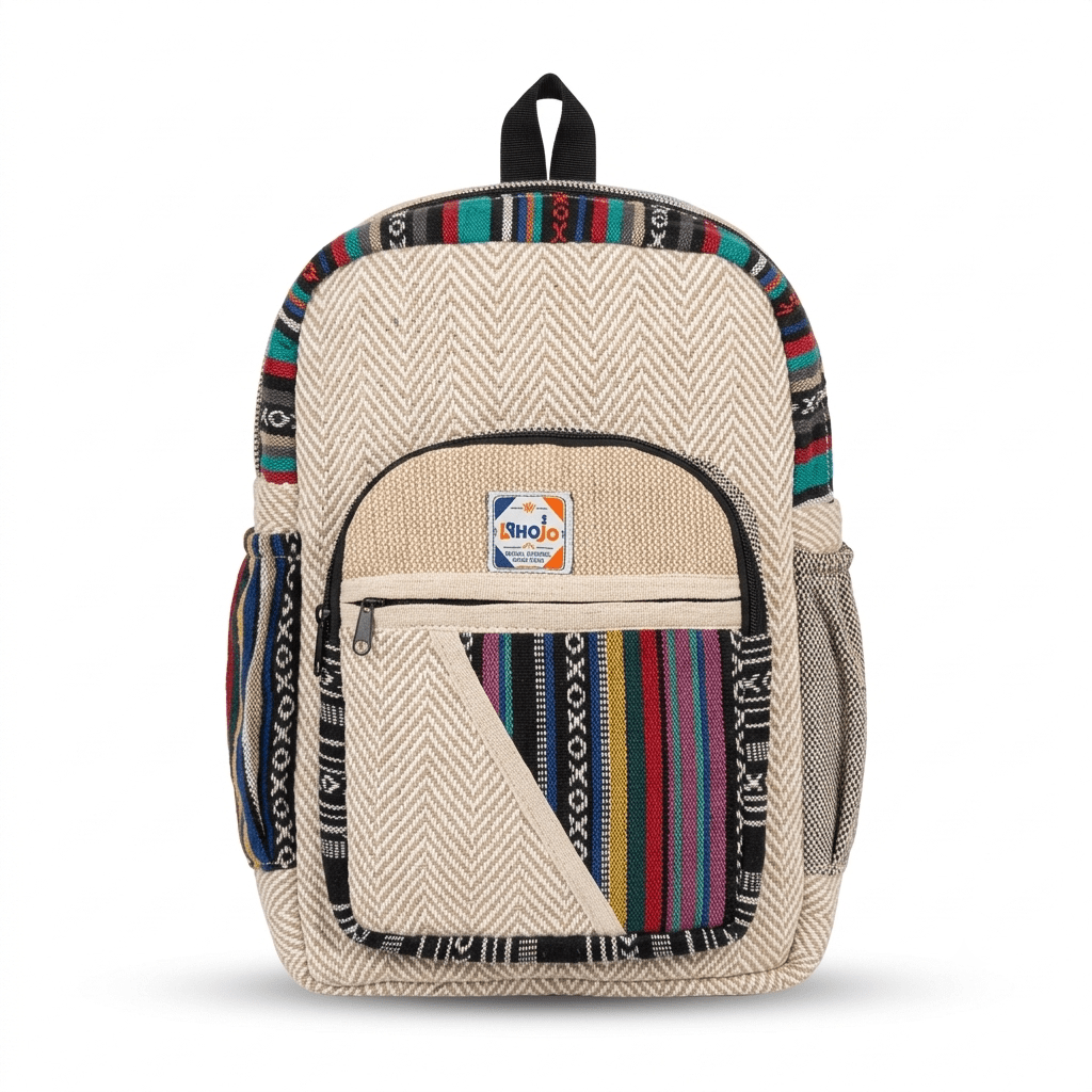 Hemp Pithu Bag for Travel & Adventure | Khojo - Hemp Bags - Khojo Store