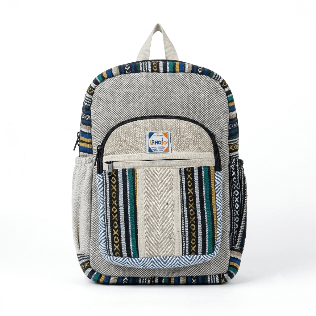 Hemp Pithu Bag for Travel & Adventure | Khojo - Hemp Bags - Khojo Store