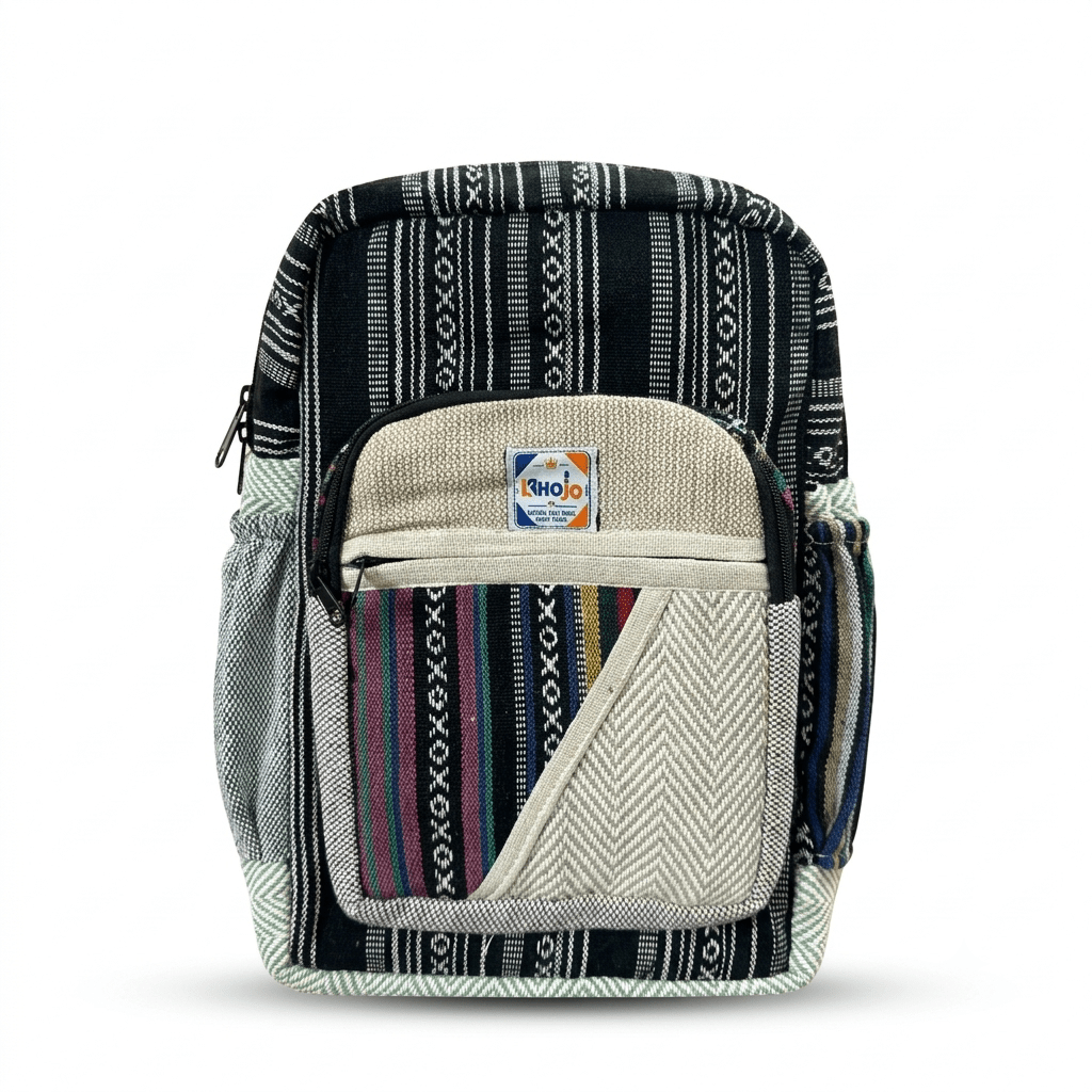 Hemp Pithu Bag for Travel & Adventure | Khojo - Hemp Bags - Khojo Store
