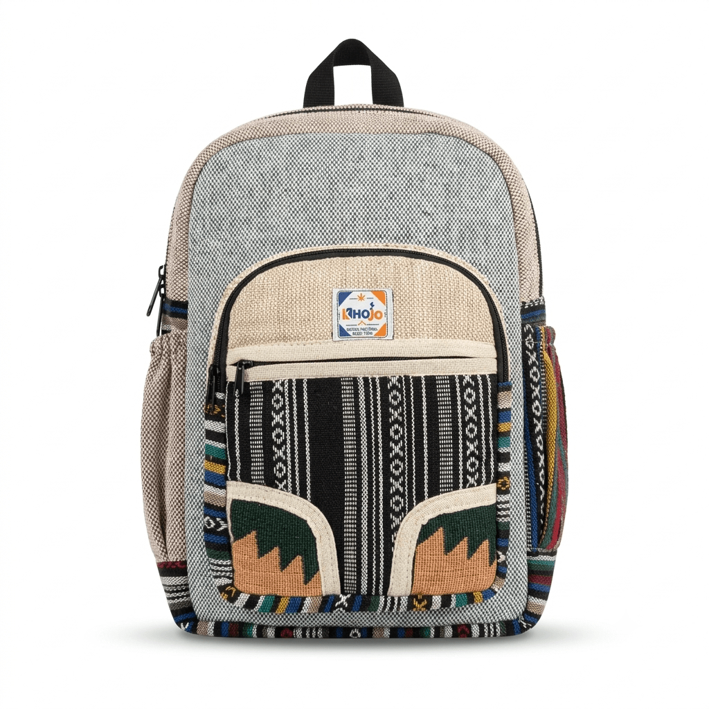 Hemp Pithu Bag for Travel & Adventure | Khojo - Hemp Bags - Khojo Store