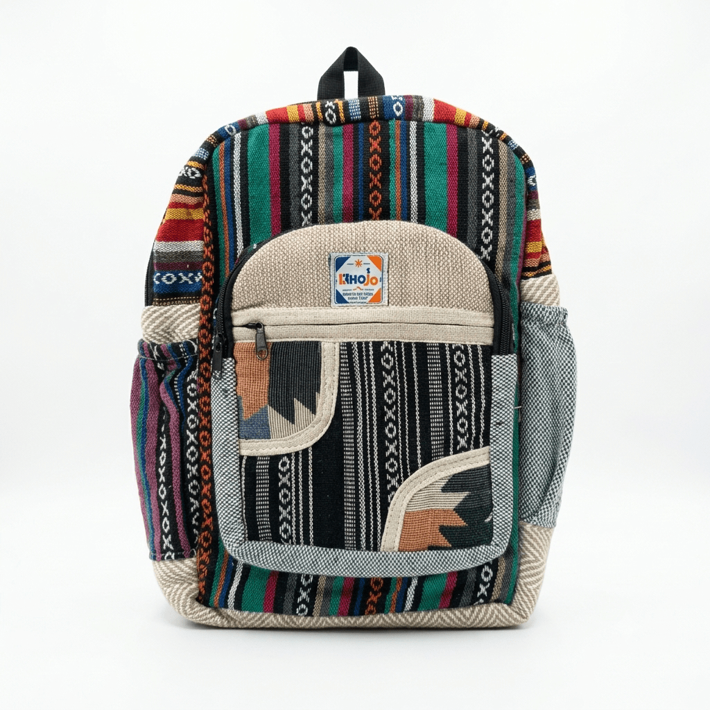 Hemp Pithu Bag for Travel & Adventure | Khojo - Hemp Bags - Khojo Store