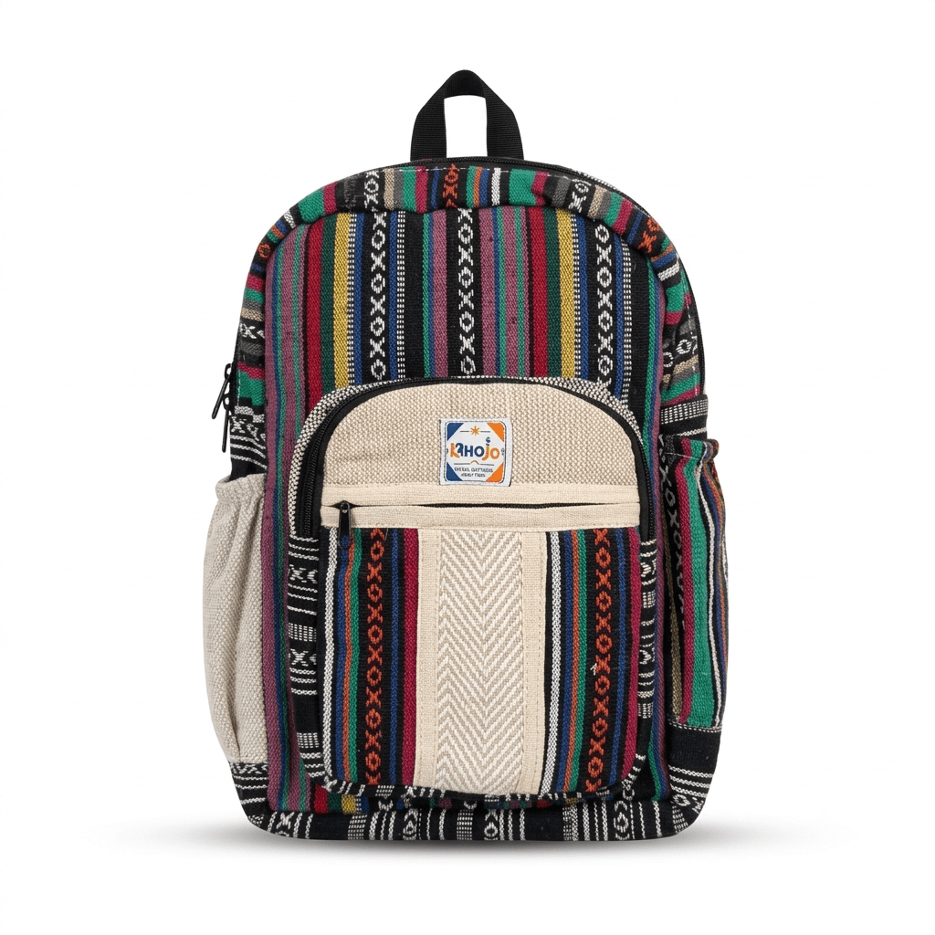 Hemp Pithu Bag for Travel & Adventure | Khojo - Hemp Bags - Khojo Store
