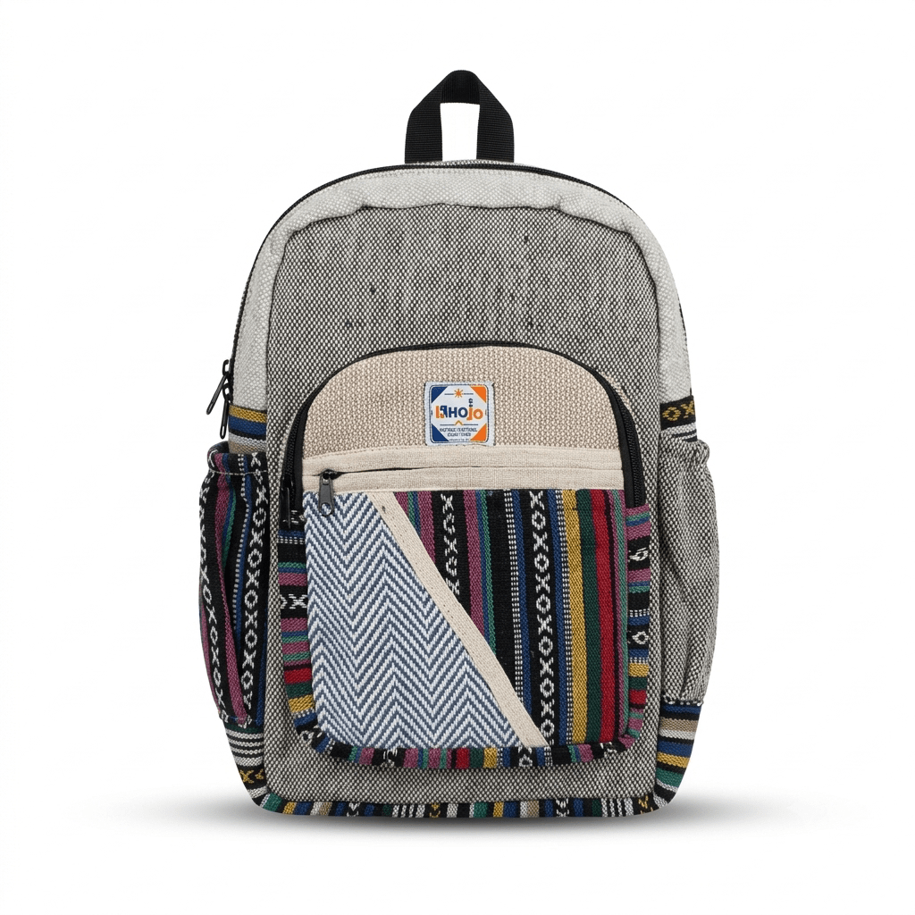 Hemp Pithu Bag for Travel & Adventure | Khojo - Hemp Bags - Khojo Store