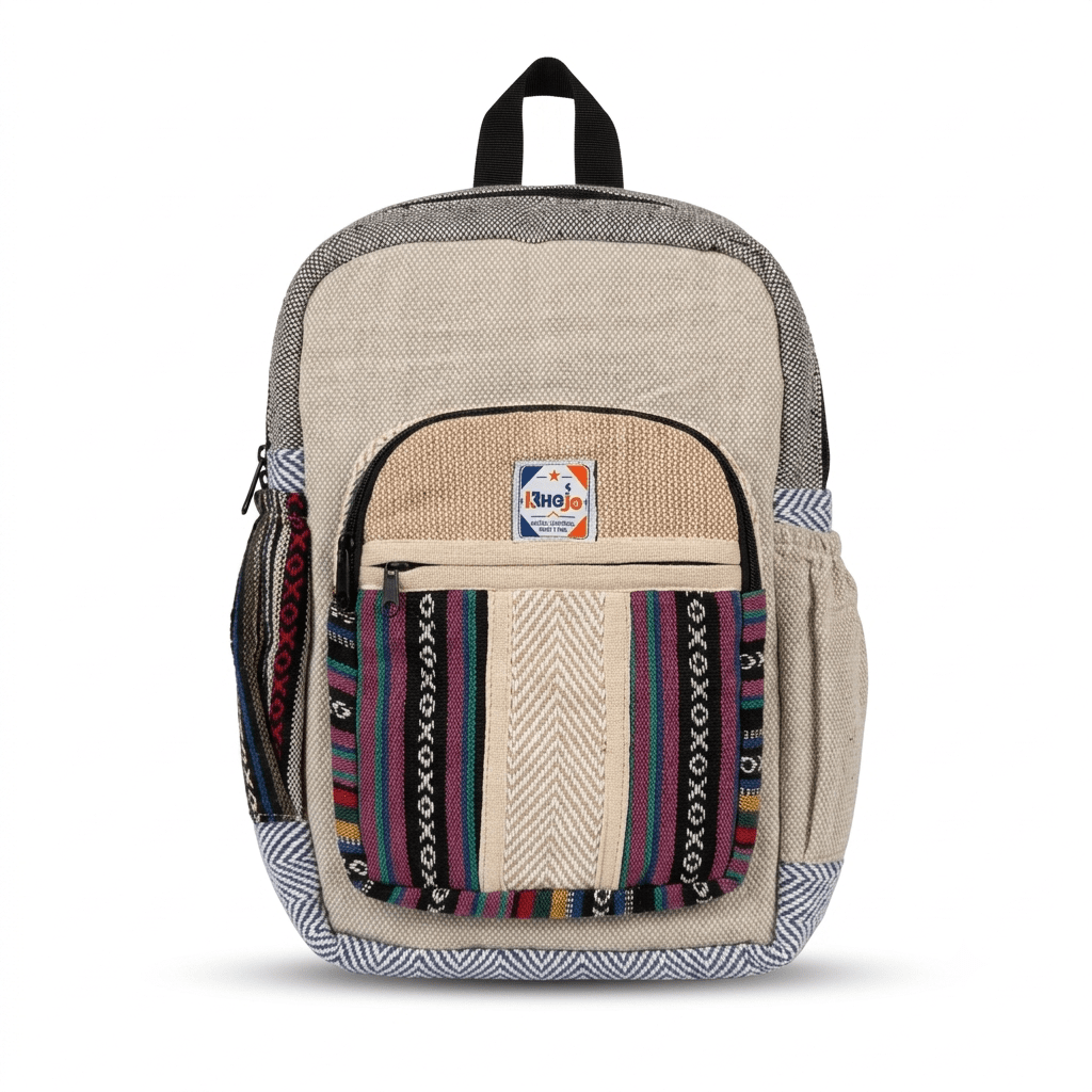 Hemp Pithu Bag for Travel & Adventure | Khojo - Hemp Bags - Khojo Store