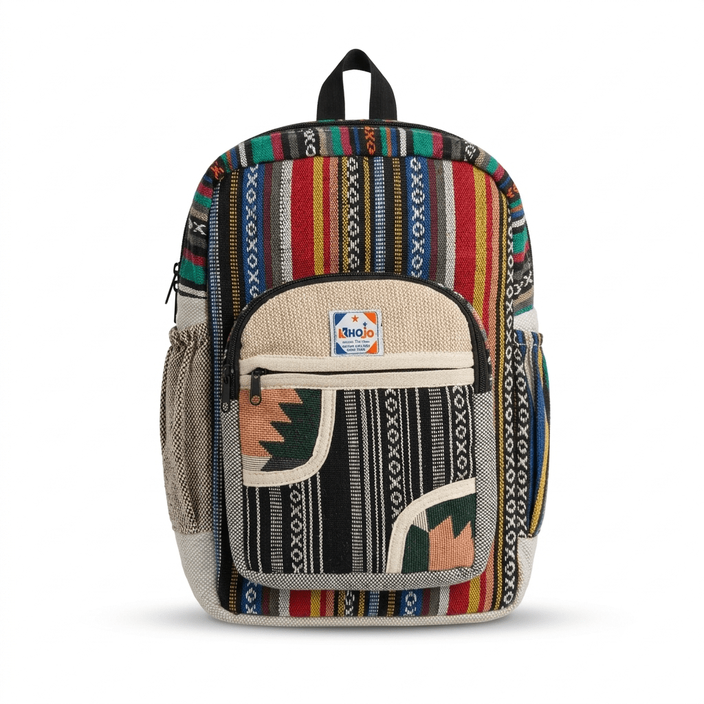 Hemp Pithu Bag for Travel & Adventure | Khojo - Hemp Bags - Khojo Store