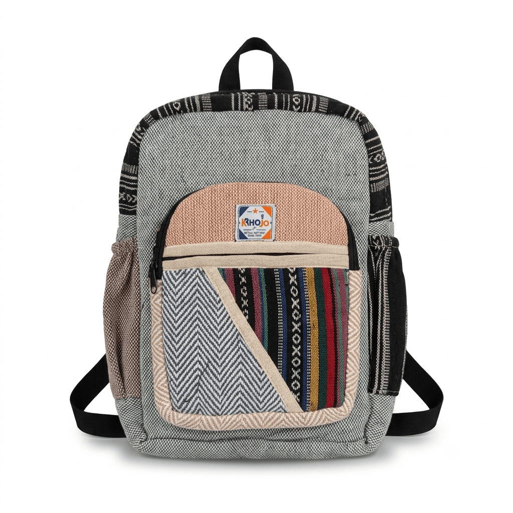 Hemp Pithu Bag for Travel & Adventure | Khojo - Hemp Bags - Khojo Store
